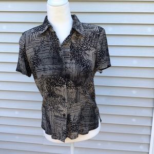 Gianni petite short sleeve button down